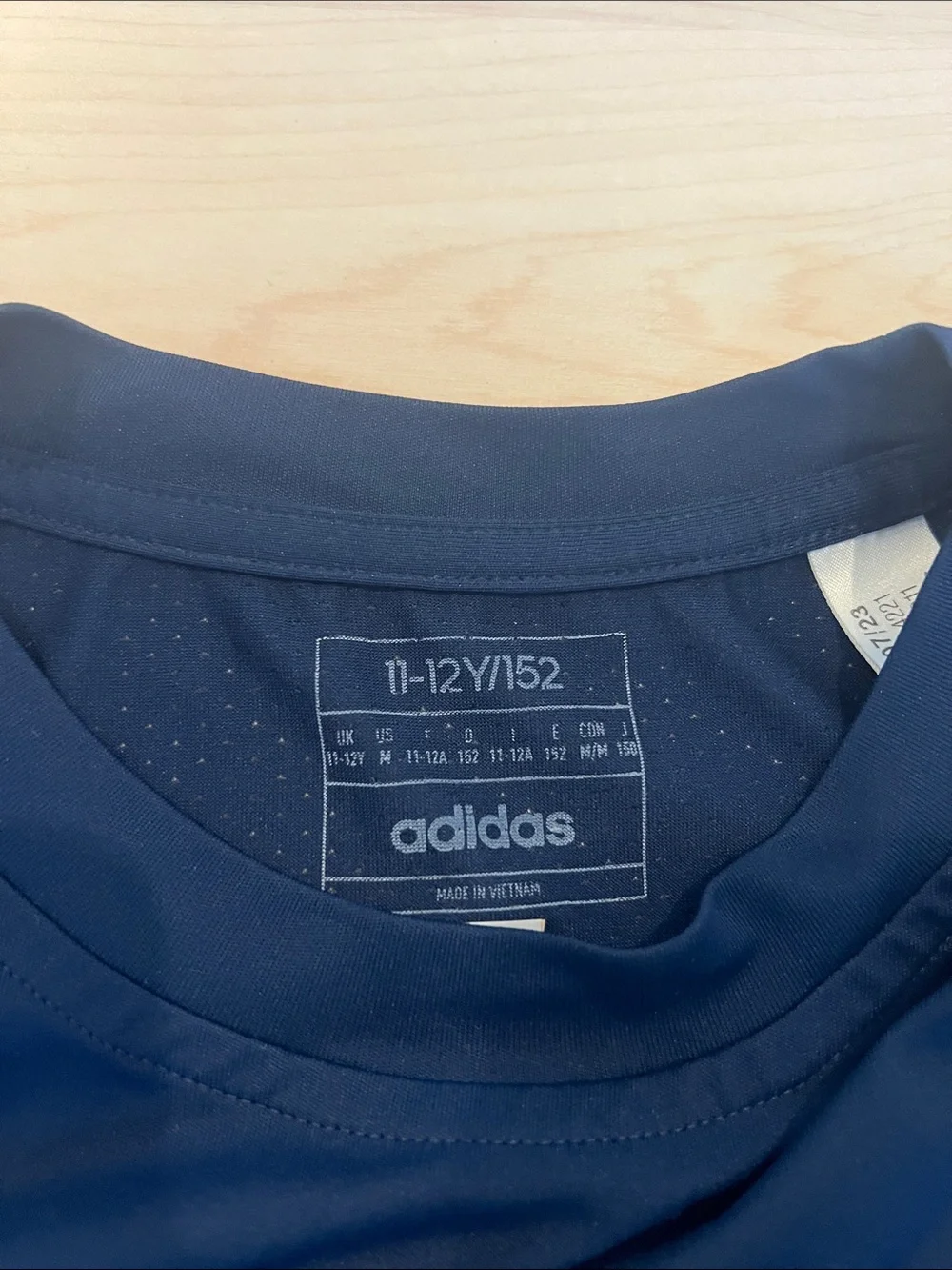 adidas Navy Short-Sleeve Performance Tee like new